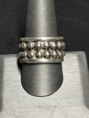TAXCO MEN'S BRUTALIST 925 STERLING SILVER BAND RING SIZE 10 | eBay