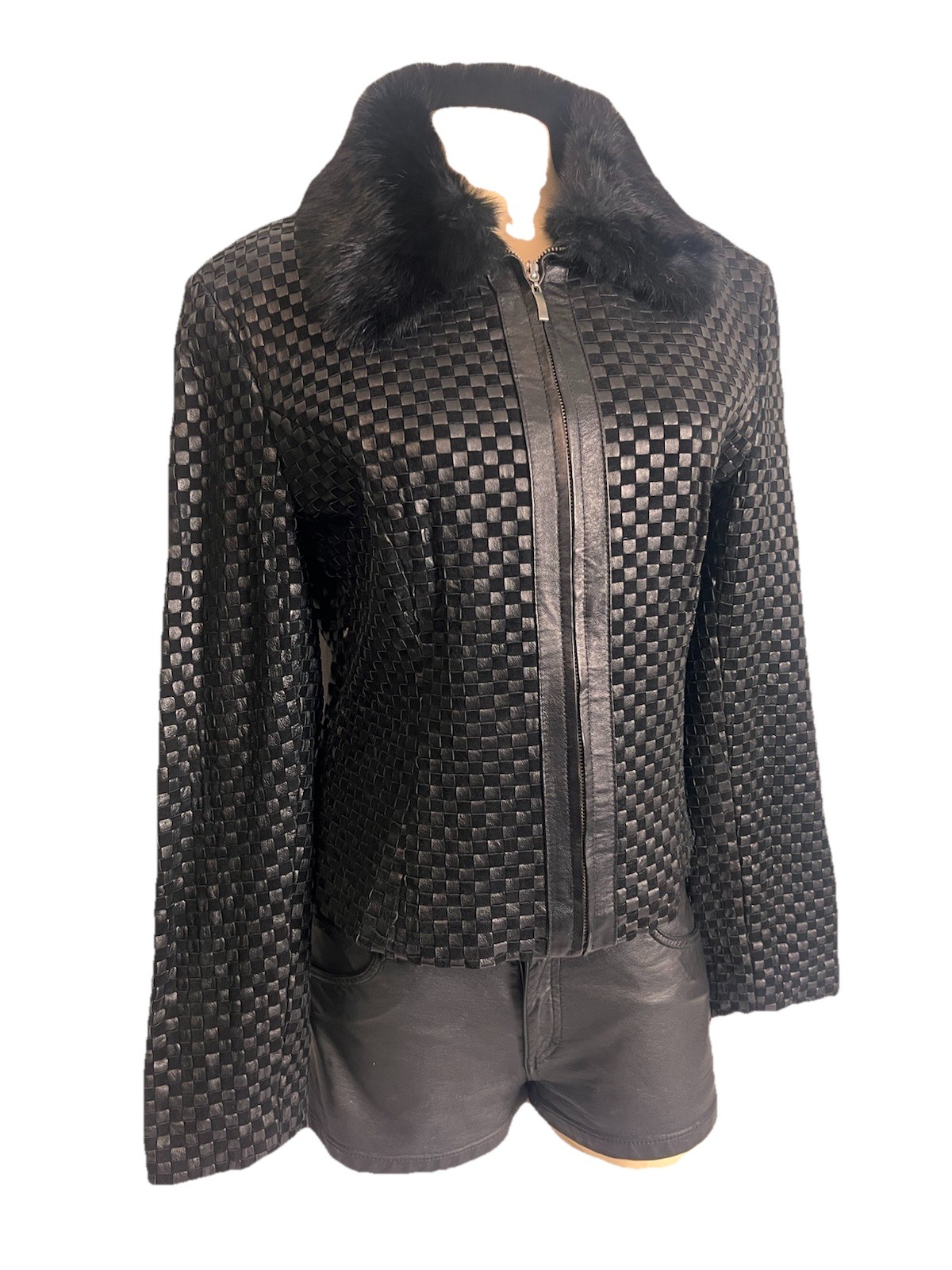 MARVIN RICHARDS Authentic Leather Jacket Black Ra… - image 7