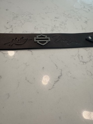 Cintura donna Harley Davidson grande scritta e borchie vera pelle nera nuova senza etichette - Foto 12 di 14