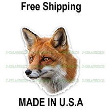 Fox Head Vinyl Decal Sticker A