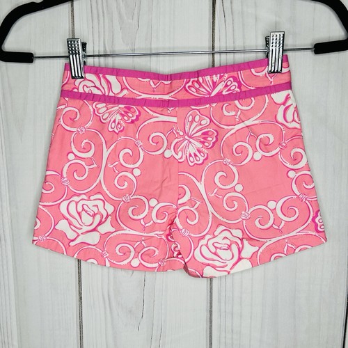 Lilly Pulitzer Girls Shorts Size 6 (22" x 2") Pink White Butterflies - Picture 5 of 8