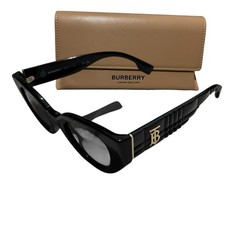 Image of Genuine Burberry Black Sunglasses BE4390 Meadow Grey Lenses New With Case