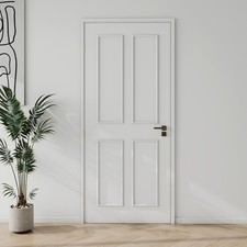 Colingmill 1 Set Peel and Stick Door Moulding Kit 3-Layer Premade Door Panels Mo