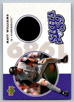 2002 UD Authentics Stars of 89 Jerseys  Matt Williams SL-MW