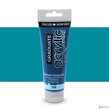 Daler-Rowney Graduate Acrylic Paint 120ml Phthalo Turquoise For Art Craft