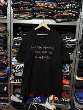 Rare Lil Peep Bird Design Life Is Beautiful Rap Black Men’s T-Shirt Size 3XL Y2K