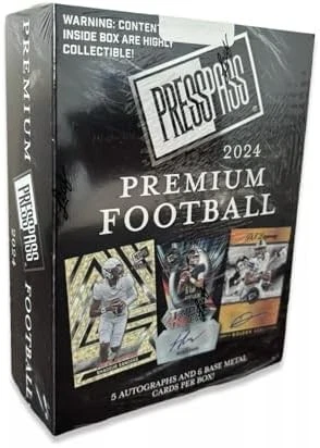 2024 Leaf Press Pass Premium Football Hobby Box Stock #252405