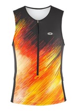 Sugoi RPM Tri Men's Tank Top, Raging Fire, Medium