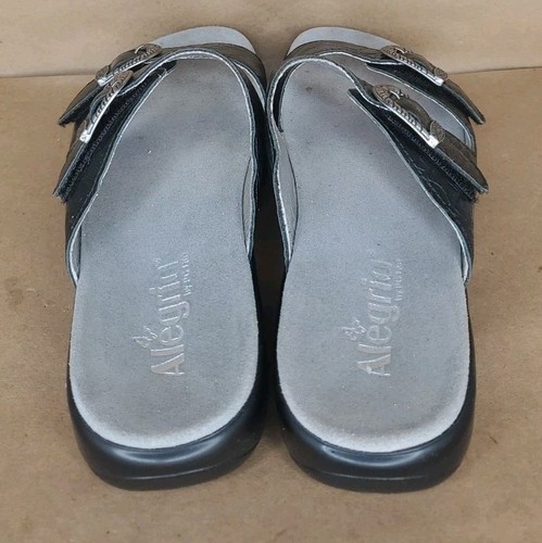 Alegria Jad 871 Black Leather Slide Sandal Women's Size 38 US 7.5/8 - Picture 3 of 6