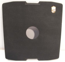 VINTAGE LINHOF WEST GERMANY LENS BOARD 1 15/16" DIAM OPENING 9" BY 9 3/8"