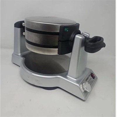 Waring Pro WMK600 Double Belgian Waffle Maker Stainless Steel Rotating