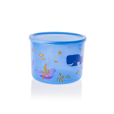 Tupperware Bingo 2,1 l Blau Wal Motiv Kinder Vorratsdose