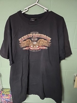 Men's XL Harley Davidson Motorcycle Black Tshirt Roeder Monroeville Sandusky OH