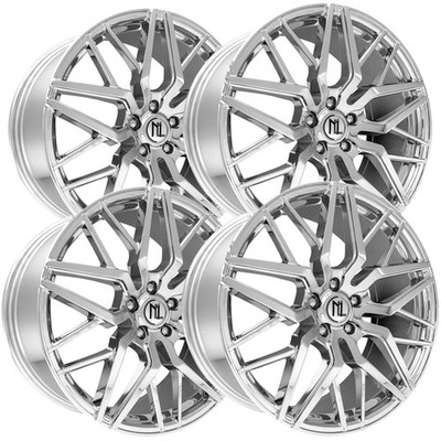 (Set of 4) Modern Luxury ML-3 22x9 5x120 +35mm Chrome Wheels Rims 22'' Inch