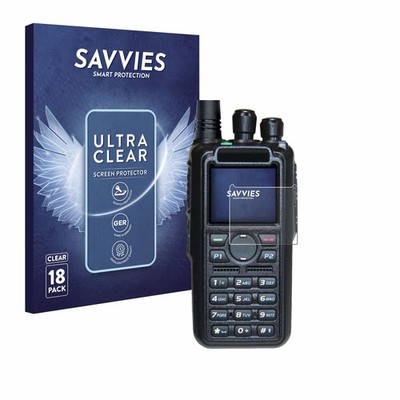 18x Schutzfolie für AnyTone AT-D878UV II Plus Display Schutz Folie