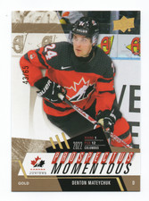 Denton Mateychuk 2024 Team Canada Juniors Prospectus Momentous Gold 43/65 #PM-10