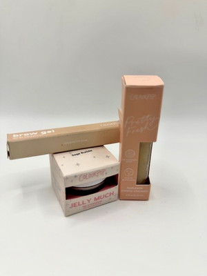 ColourPop Makeup Bundle Jelly Much Eyeshadow Brow Gel Glossy Lip Clear Set