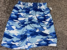 NWT 5T Ocean Pacific Boys Blue Camo Swim Trunks