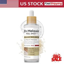 Dr. Melaxin Peel Shot Glow White Rice Peeling Ampoule, Soft Exfoliating Scrub