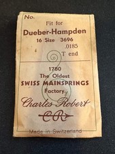 CR Mainspring for Hampden 16s Factory No. 3696 - Steel