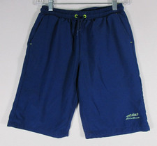 Eddie Bauer Boys Swimming Shorts High Rise Elastic Waist Size L 14/16 Blue
