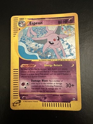 Espeon - H9/H32 Aquapolis 2001 - E-Reader WOTC HOLO - Pokemon TCG