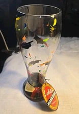 New~Lolita Hand Painted Pilsner 22 oz Graduation Beer Glass. Unique! Congrats!