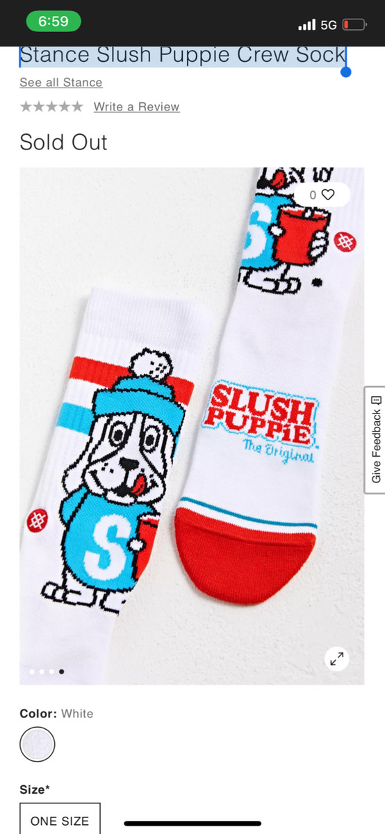 STANCE Brand Slush Puppies Crew Sock View 3