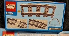 2 (Two) LEGO 4520 Trains CURVED RAILS, New, See Pics/Description! 