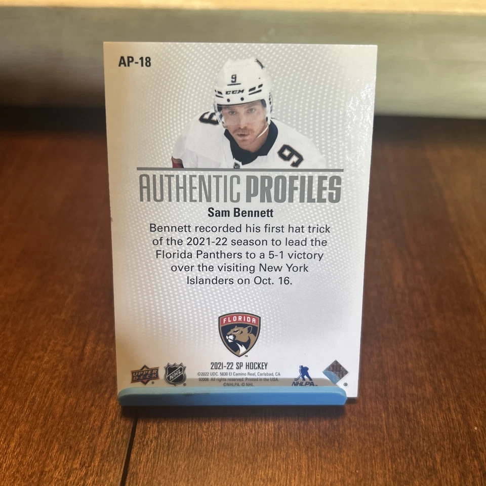2021-22 SP - Retail Authentic Profiles Sam Bennett #AP-18 /1199 - Image 2 of 2