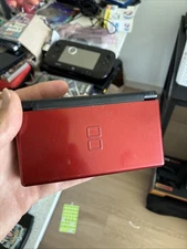 Nintendo DS Lite Crimson Red/Black - Tested Working USG-001 + Fake Pokemon Game
