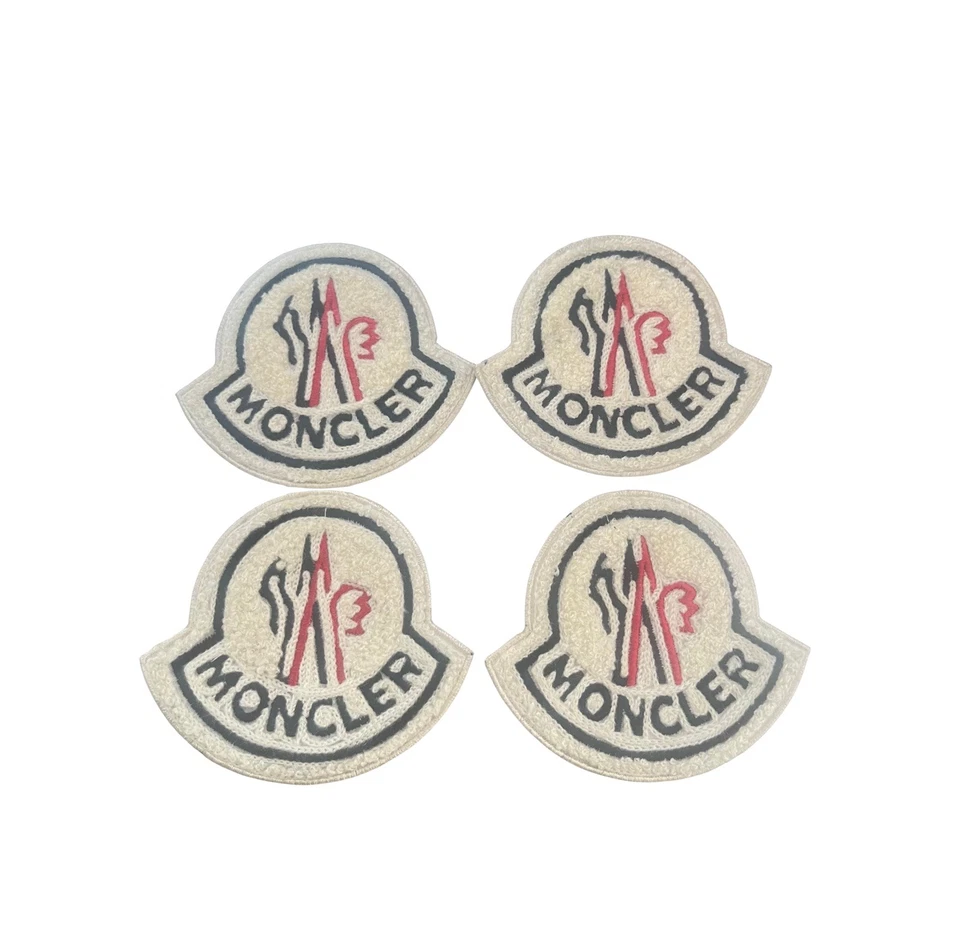 MONCLER  Embroidery Logo Patch with white border Iron On / Sew On  - Image 3 of 3