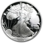 1990-S 1 oz Proof American Silver Eagle (w/Box & COA)