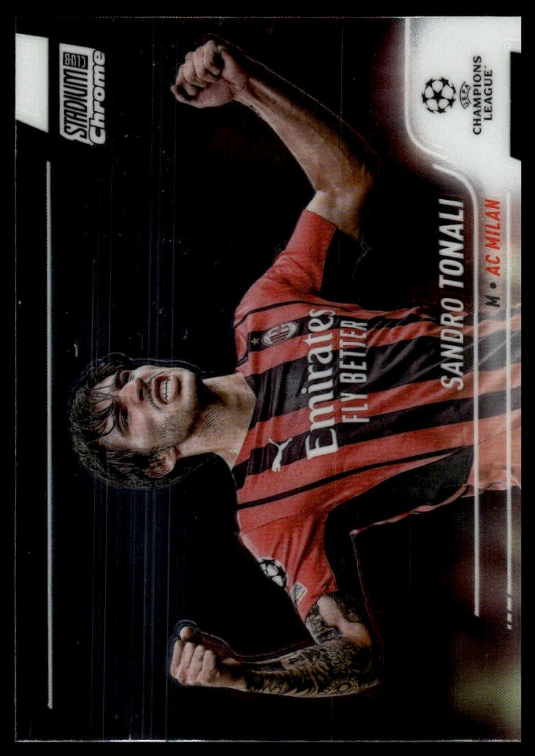 2021-22 Stadium Club Chrome UEFA Champions League Sandro Tonali #55