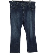 Tommy Hilfiger Freedom Jeans Mens 36x30 Blue Straight Leg Denim Medium Wash