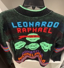 Beautiful Vintage 1990 Kid  s Teenage Mutant Ninja Turtle Sweater Probably Size 6