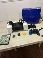 PlayStation 2 With Box 2 Controllers 3 Memory Cards And 1 Game Complete Set