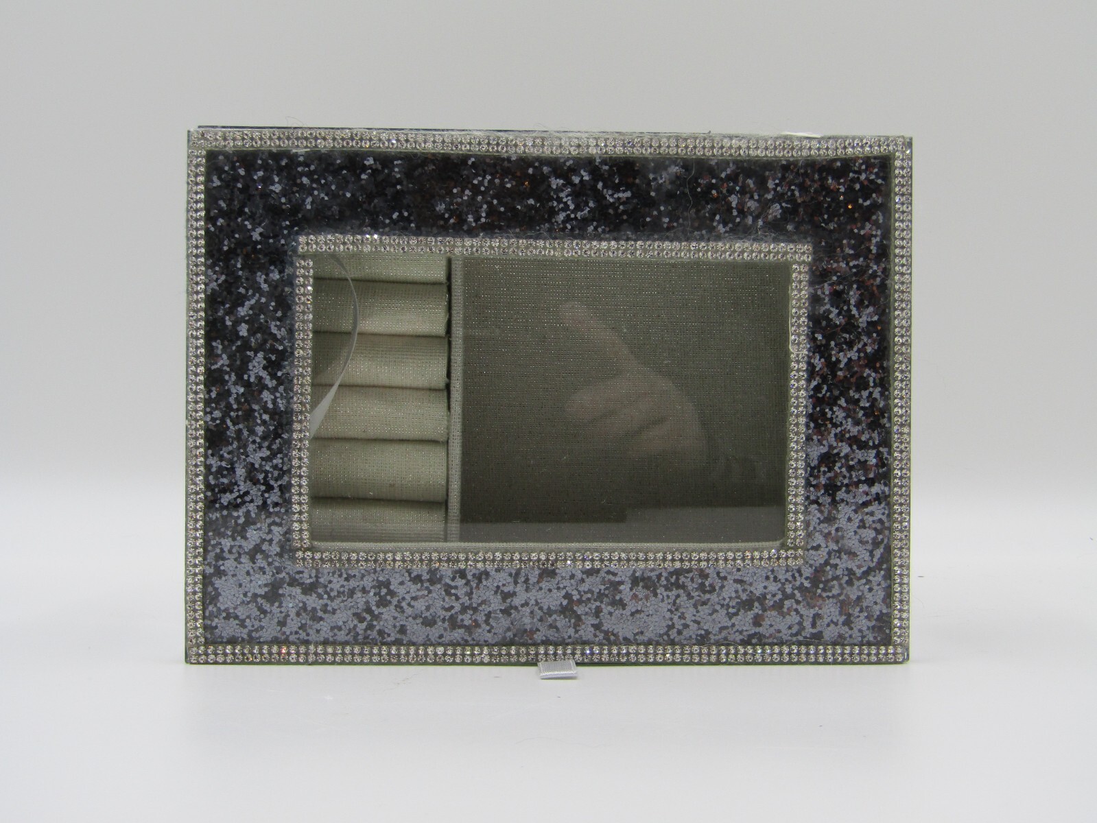 Christian Siriano New York Mirrored Glitter and Jeweled Jewelry Box