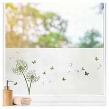 Sichtschutzfolie Pusteblume Blickdicht Fensterfolie Milchglasfolie für Bad W5619