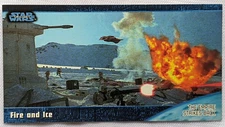 Fire and Ice Star Wars trilogy THE TOPPS COMPANY No.31 4.7" X 2.6" Japanese TCG