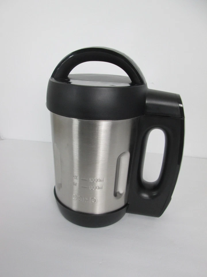 Máquina de Sopa DOMO Número Modelo DO1004BL, Suco, Vélouté, Compota Preta Prata Nova - Imagem 4 de 4