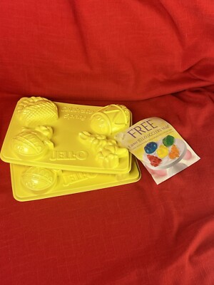 Jell-O Jigglers Molds Celebrate Spring Easter (2 tray) Bunny, Chick, egg new