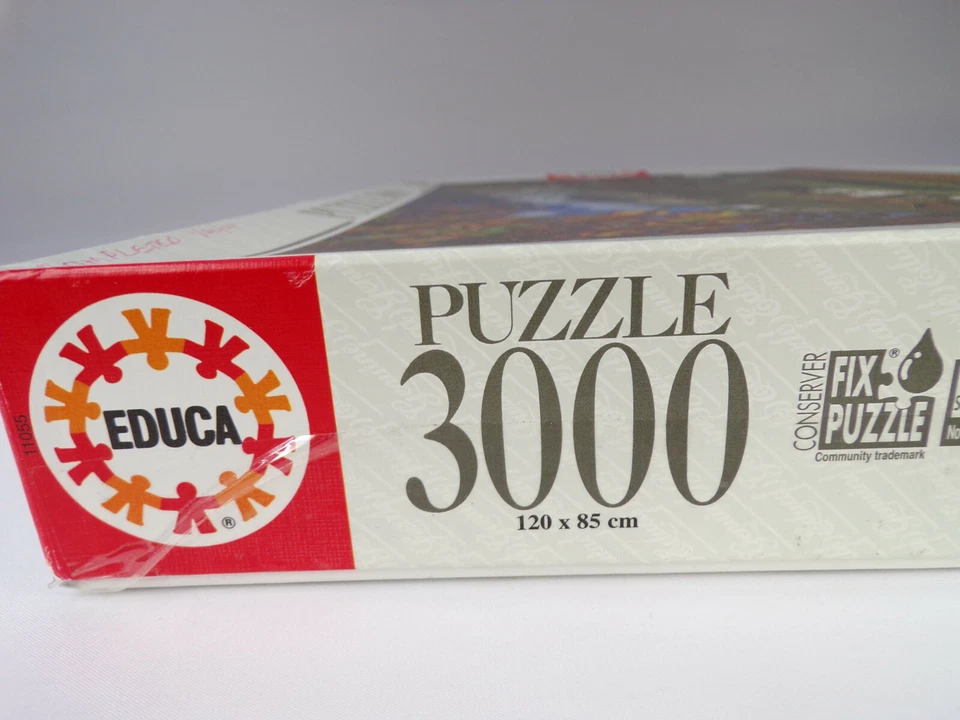 复古 EDUCA 西班牙拼图 3000 件 罕见 Tirol 奥地利 #11055 完整! — 第 3/4 张图片