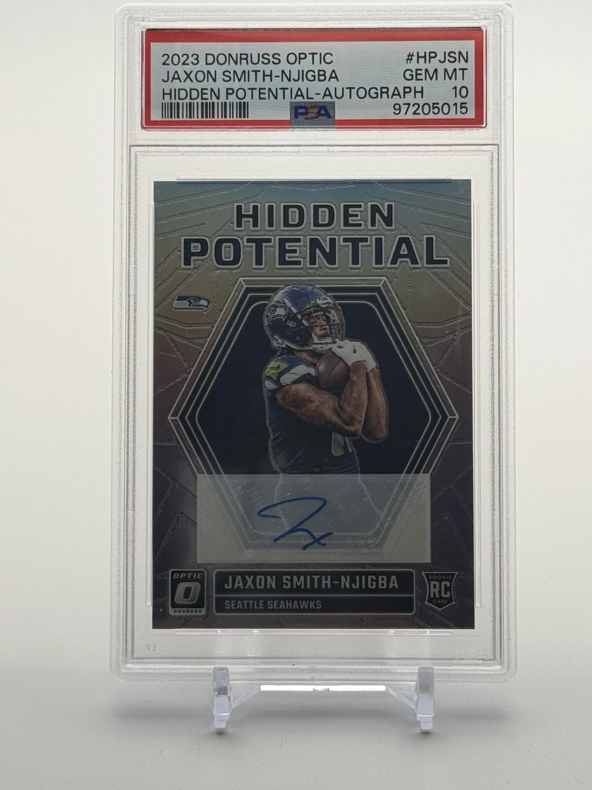 Jaxon Smith-Njigba Panini Donruss Optic Hidden Potential #HPJSN Autograph