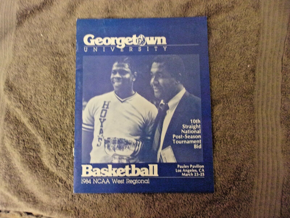 1984 GEORGETOWN NCAA WEST REGIONAL MEDIA GUIDE JOHN THOMPSON