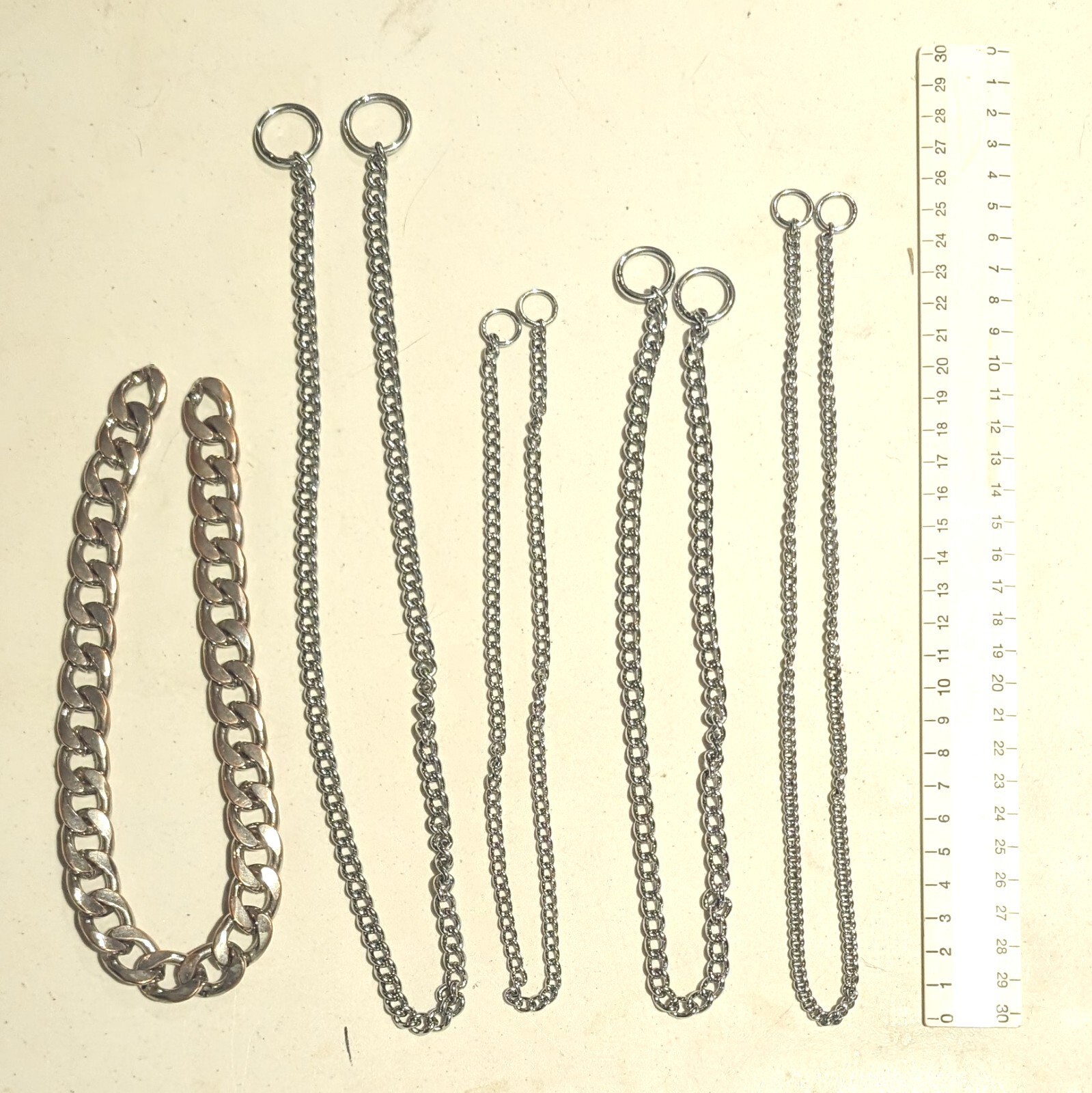 5-Pack Men's Biker Wallet Chains - Heavy Duty Stylish Accessories-image