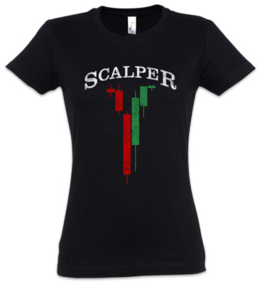 Scalper Damen T-Shirt Bearish Bullish Trader Fun Analyst Investment Banker