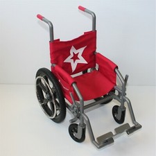 American Girl 2011 Berry Wheelchair Red with White Inner Star Graphic for Doll