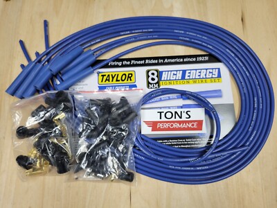 Taylor Cable 60655 High Energy 8mm Ignition Wire Set Universal 180 8 Cylinder v8
