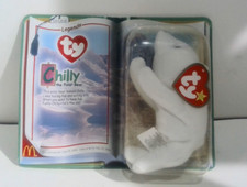 TY McDonald's Teenie Beanie Baby Babies CHILLY The Polar Bear RARE New & Sealed